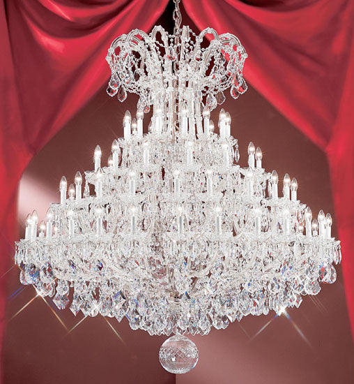 Classic Lighting - 8167 CH C - 84 Light Chandelier - Maria Theresa - Chrome from Lighting & Bulbs Unlimited in Charlotte, NC