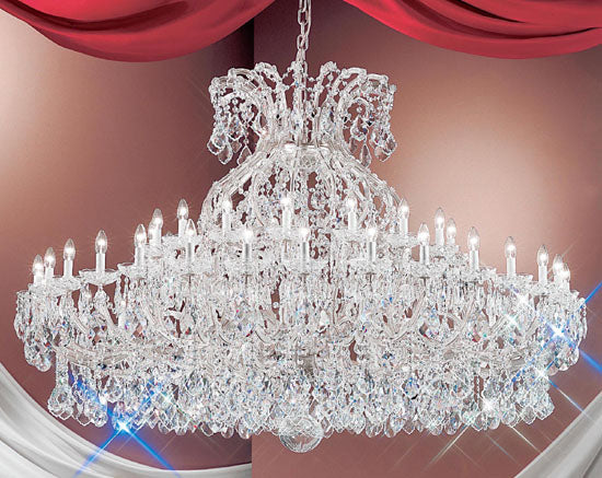 Classic Lighting - 8168 CH C - 49 Light Chandelier - Maria Theresa - Chrome from Lighting & Bulbs Unlimited in Charlotte, NC