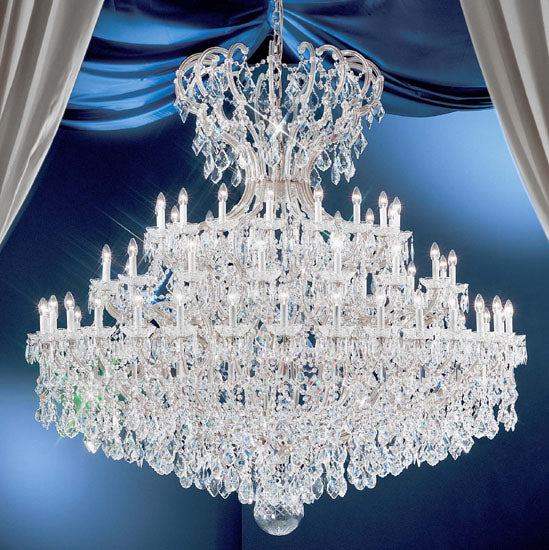 Classic Lighting - 8169 CH C - 72 Light Chandelier - Maria Theresa - Chrome from Lighting & Bulbs Unlimited in Charlotte, NC