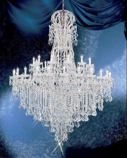 Classic Lighting - 8186 CH C - 37 Light Chandelier - Maria Theresa - Chrome from Lighting & Bulbs Unlimited in Charlotte, NC