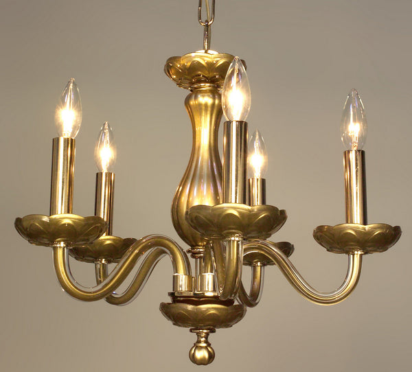 Classic Lighting - 82045 GLD - Five Light Chandelier - Monaco - Gold Painted from Lighting & Bulbs Unlimited in Charlotte, NC