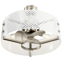 13``Ceiling Fan from the Eyrie Collection in Brushed Stainless Steel Finish by Kichler (Final Sale)