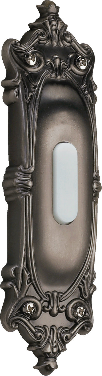 Quorum - 7-310-92 - Door Chime Button - 7-310 Door Buttons - Antique Silver from Lighting & Bulbs Unlimited in Charlotte, NC