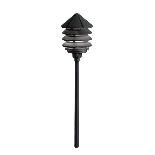 Kichler - 15005BKT - One Light Path & Spread - Six Groove - Textured Black from Lighting & Bulbs Unlimited in Charlotte, NC