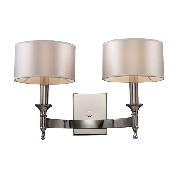 ELK Home - 10122/2 - Two Light Wall Sconce - Pembroke - Polished Nickel from Lighting & Bulbs Unlimited in Charlotte, NC