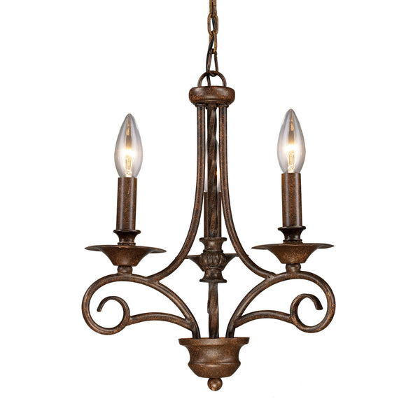 ELK Home - 15041/3 - Three Light Chandelier - Gloucester - Weathered Bronze from Lighting & Bulbs Unlimited in Charlotte, NC