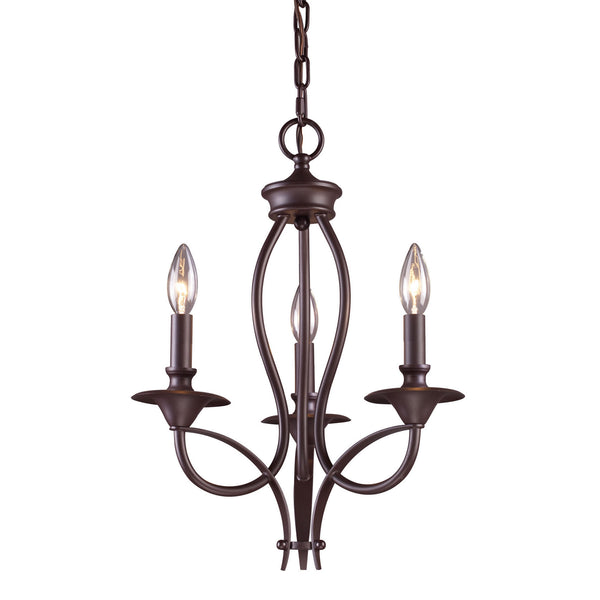 ELK Home - 61031-3 - Three Light Chandelier - Medford - Oiled Bronze from Lighting & Bulbs Unlimited in Charlotte, NC
