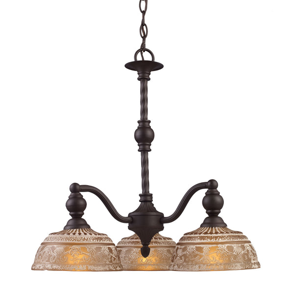 ELK Home - 66196-3 - Three Light Chandelier - Norwich - Oiled Bronze from Lighting & Bulbs Unlimited in Charlotte, NC