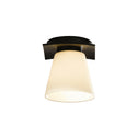 One Light Semi-Flush Mount from the Wren Collection by Hubbardton Forge