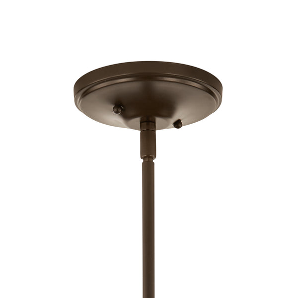 One Light Mini Pendant from the Lacey Collection in Mission Bronze Finish by Kichler