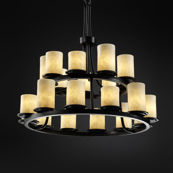 Justice Designs - CLD-8767-10-MBLK - 21 Light Chandelier - Clouds - Matte Black from Lighting & Bulbs Unlimited in Charlotte, NC