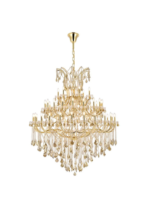 Elegant Lighting - 2800G60G-GT/RC - 49 Light Chandelier - Maria Theresa - Gold from Lighting & Bulbs Unlimited in Charlotte, NC