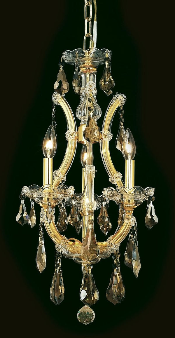Elegant Lighting - 2801D12G-GT/RC - Four Light Chandelier - Maria Theresa - Gold from Lighting & Bulbs Unlimited in Charlotte, NC