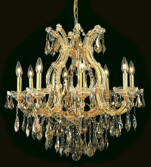 Elegant Lighting - 2801D26G-GT/RC - Nine Light Chandelier - Maria Theresa - Gold from Lighting & Bulbs Unlimited in Charlotte, NC