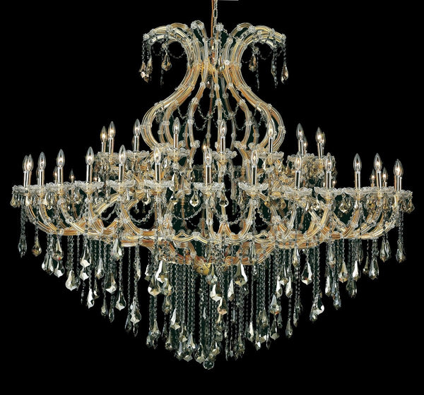 Elegant Lighting - 2801G72G-GT/RC - 49 Light Chandelier - Maria Theresa - Gold from Lighting & Bulbs Unlimited in Charlotte, NC