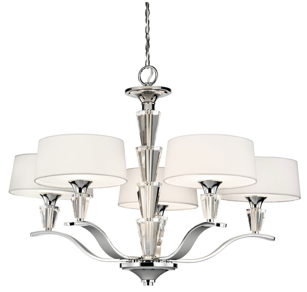 Kichler - 42030CH - Five Light Chandelier - Crystal Persuasion - Chrome from Lighting & Bulbs Unlimited in Charlotte, NC