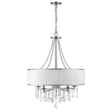Five Light Chandelier from the Echelon BRI Collection in Chrome Finish by Golden