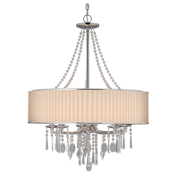 Golden - 8981-5 BRI - Five Light Chandelier - Echelon BRI - Chrome from Lighting & Bulbs Unlimited in Charlotte, NC
