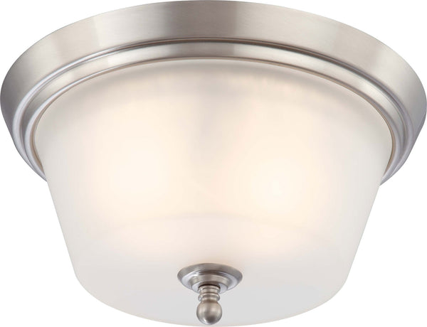 Nuvo Lighting - 60-4152 - Two Light Flush Mount - Surrey - Brushed Nickel from Lighting & Bulbs Unlimited in Charlotte, NC