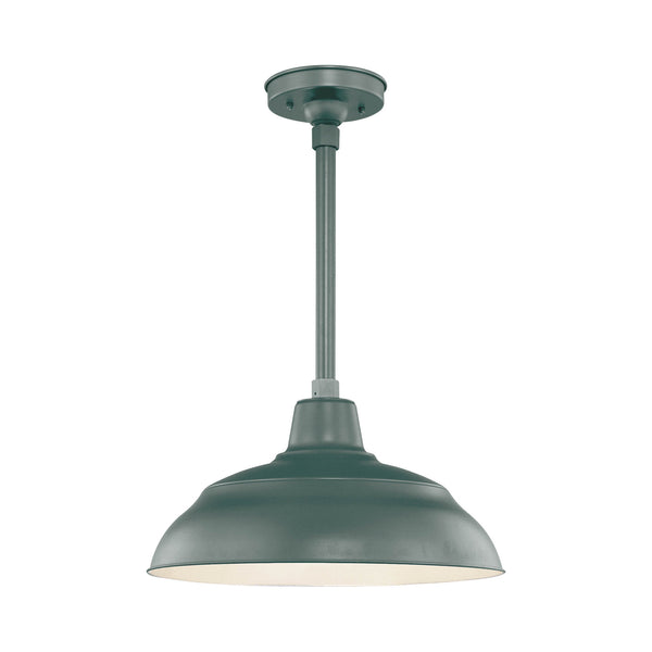 Millennium - RWHS17-SG - One Light Pendant - R Series - Satin Green from Lighting & Bulbs Unlimited in Charlotte, NC