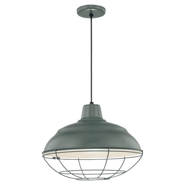 Millennium - RWHC17-SG - One Light Pendant - R Series - Satin Green from Lighting & Bulbs Unlimited in Charlotte, NC