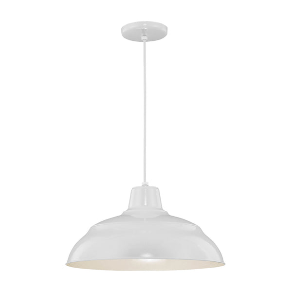 Millennium - RWHC17-WH - One Light Pendant - R Series - White from Lighting & Bulbs Unlimited in Charlotte, NC