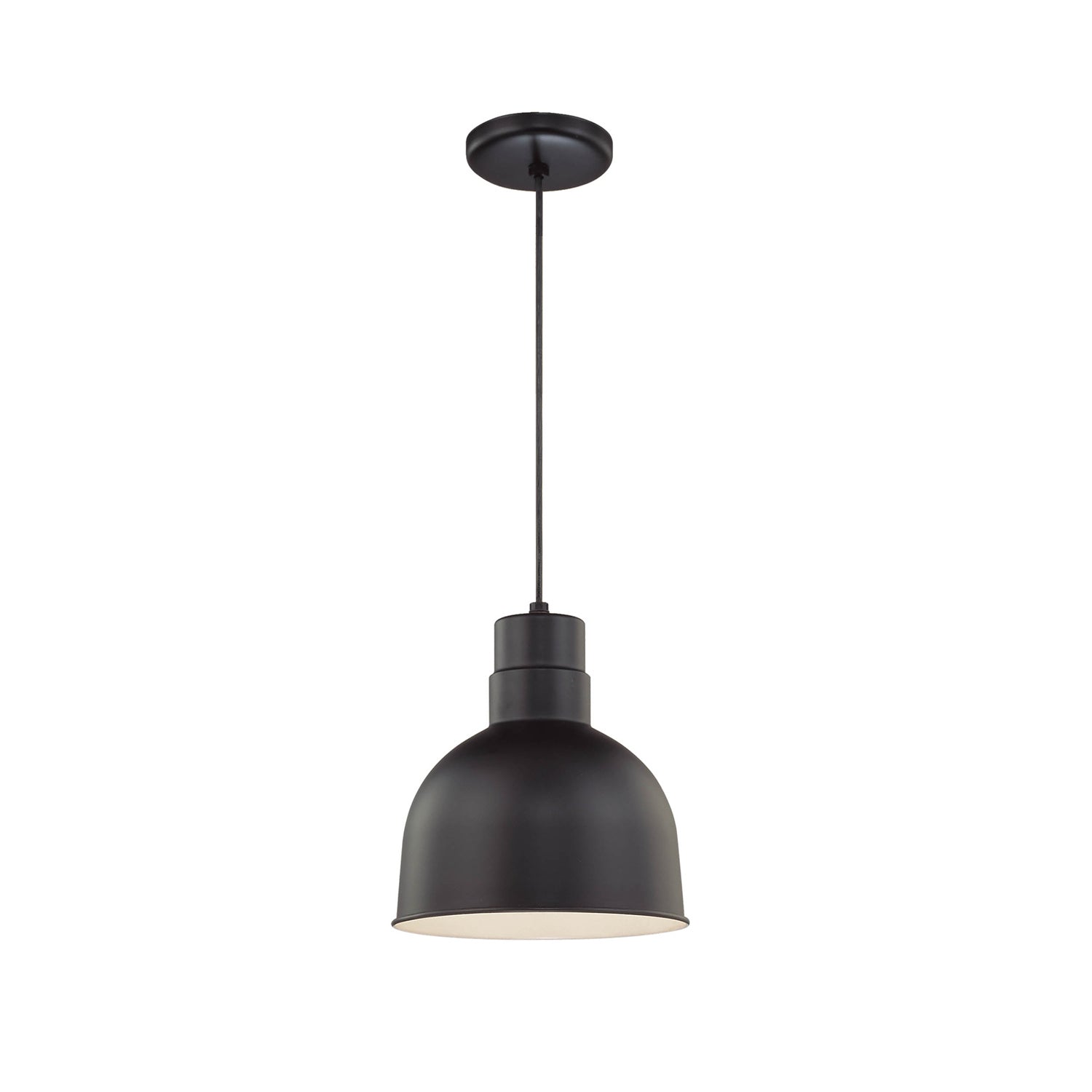 Millennium - RDBC10-SB - One Light Pendant - R Series - Satin Black from Lighting & Bulbs Unlimited in Charlotte, NC