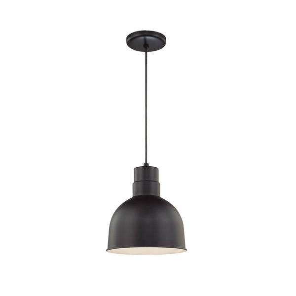 Millennium - RDBC10-SB - One Light Pendant - R Series - Satin Black from Lighting & Bulbs Unlimited in Charlotte, NC