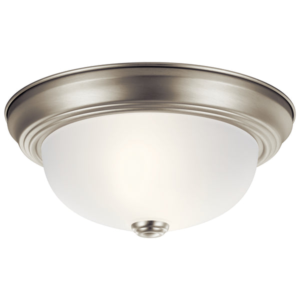 Kichler - 8111NI - Two Light Flush Mount - No Family - Brushed Nickel from Lighting & Bulbs Unlimited in Charlotte, NC