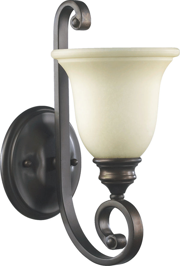 Quorum - 5454-1-86 - One Light Wall Mount - Bryant - Oiled Bronze from Lighting & Bulbs Unlimited in Charlotte, NC