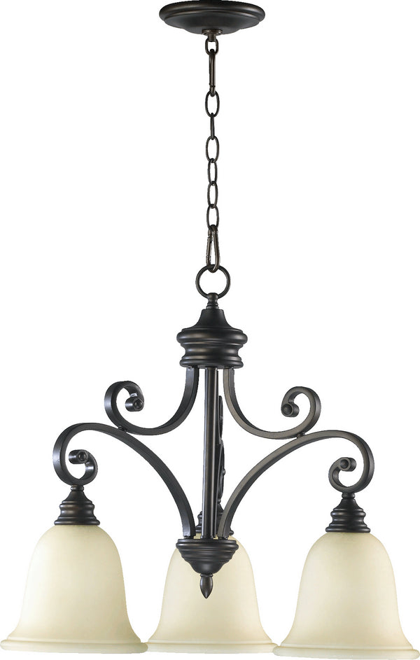Quorum - 6354-3-86 - Three Light Chandelier - Bryant - Oiled Bronze from Lighting & Bulbs Unlimited in Charlotte, NC