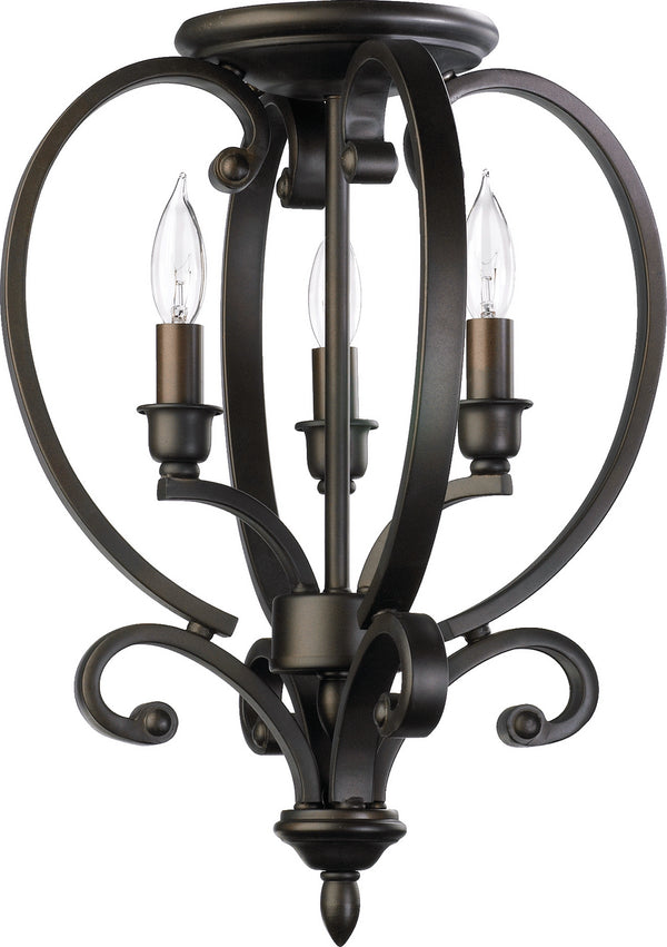 Quorum - 6754-3-86 - Three Light Dual Mount - Bryant - Oiled Bronze from Lighting & Bulbs Unlimited in Charlotte, NC