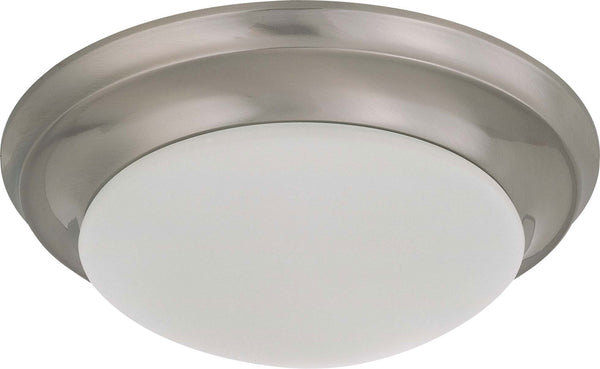 Nuvo Lighting - 60-3271 - One Light Flush Mount - Close to Ceiling - Brushed Nickel from Lighting & Bulbs Unlimited in Charlotte, NC