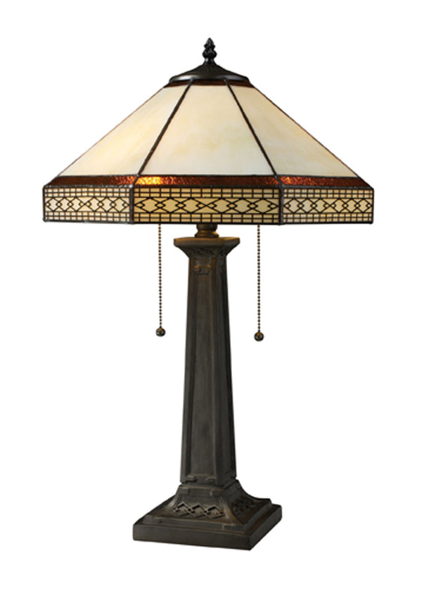 ELK Home - D1858 - Two Light Table Lamp - Stone Filigree - Tiffany Bronze from Lighting & Bulbs Unlimited in Charlotte, NC