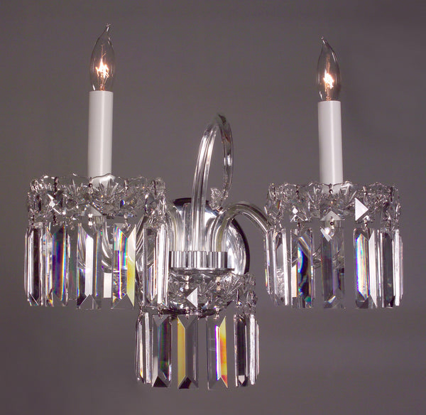 Classic Lighting - 82032 CH CP - Two Light Wall Sconce - Buckingham - Chrome from Lighting & Bulbs Unlimited in Charlotte, NC
