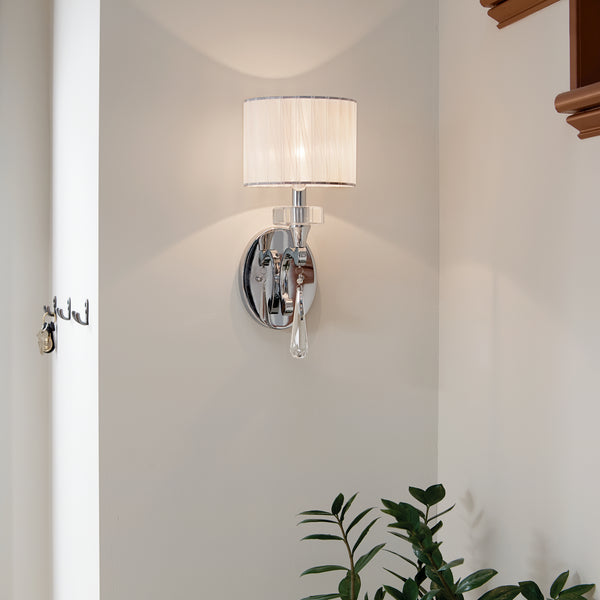 One Light Wall Sconce from the Parker Point Collection in Chrome Finish by Kichler
