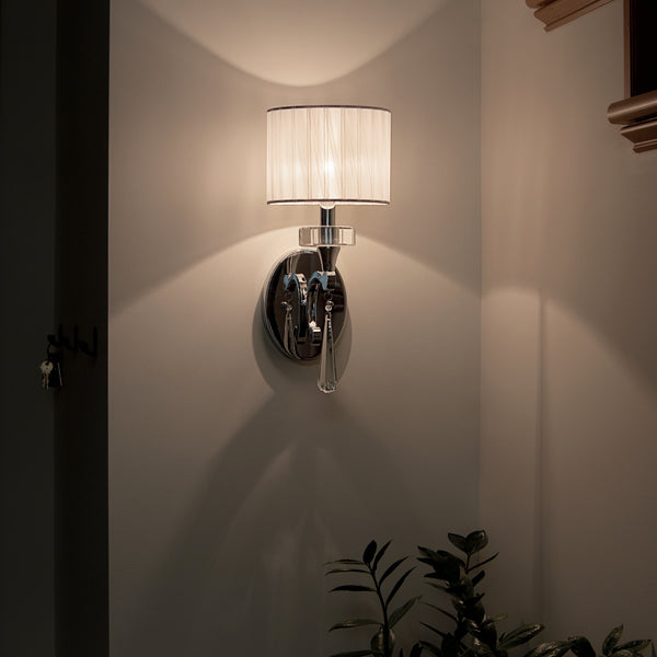 One Light Wall Sconce from the Parker Point Collection in Chrome Finish by Kichler