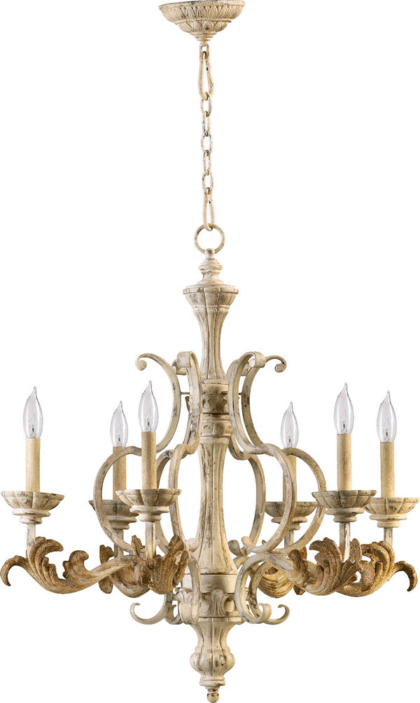 Quorum - 6037-6-70 - Six Light Chandelier - Florence - Persian White from Lighting & Bulbs Unlimited in Charlotte, NC