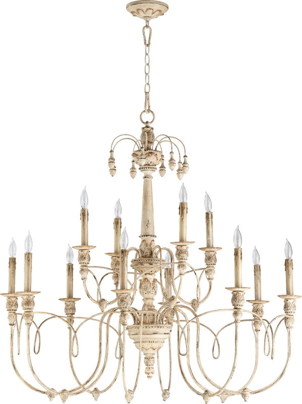 Quorum - 6106-12-70 - 12 Light Chandelier - Salento - Persian White from Lighting & Bulbs Unlimited in Charlotte, NC