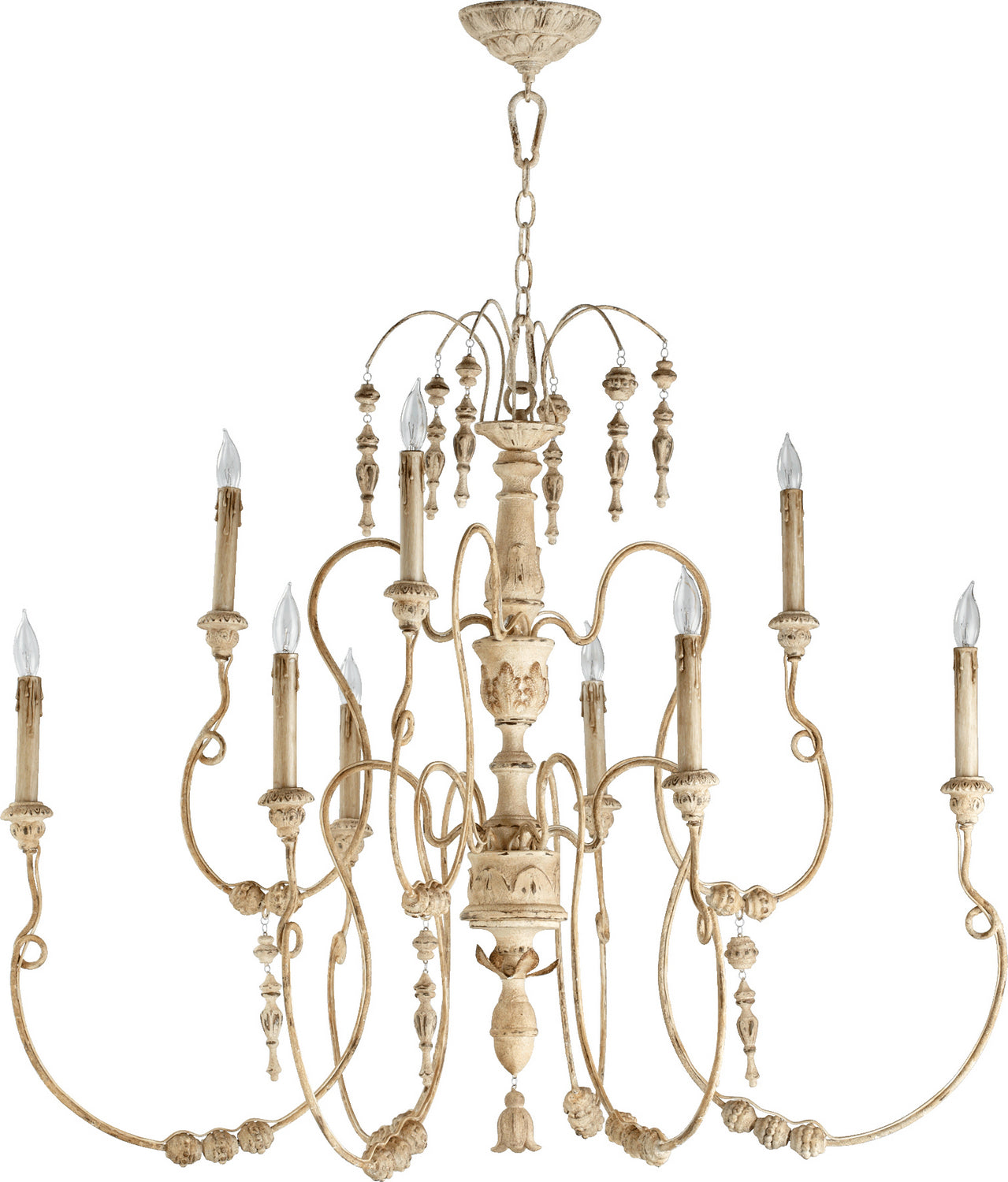 Quorum - 6206-9-70 - Nine Light Chandelier - Salento - Persian White from Lighting & Bulbs Unlimited in Charlotte, NC