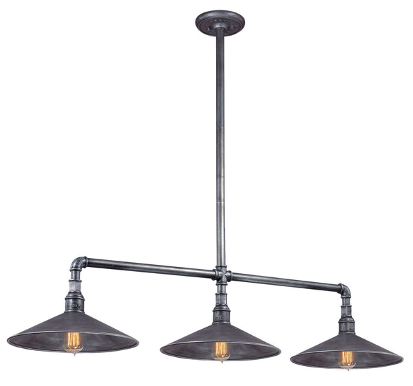 Troy Lighting - F2776 - Three Light Island Pendant - Toledo - Old Silver from Lighting & Bulbs Unlimited in Charlotte, NC