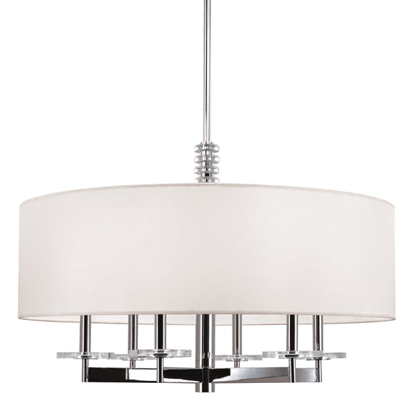 Hudson Valley - 8830-PN - Six Light Chandelier - Chelsea - Polished Nickel from Lighting & Bulbs Unlimited in Charlotte, NC