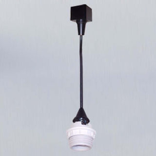 Nora Lighting - NTH-161B - Track Mounted Line Voltage Pendant Cord, 8'-6" Length, Medium Base, 100W Max - Track Pendants - Black from Lighting & Bulbs Unlimited.