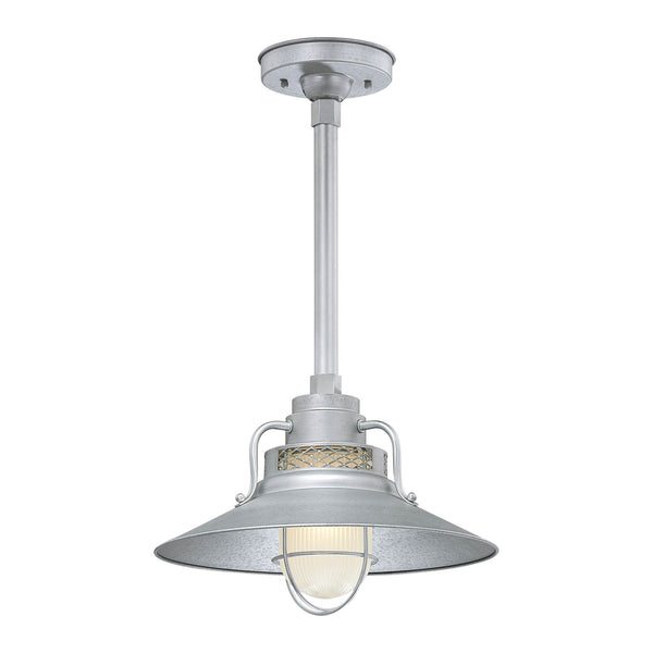 Millennium - RRRS14-GA - One Light Pendant - R Series - Galvanized from Lighting & Bulbs Unlimited in Charlotte, NC