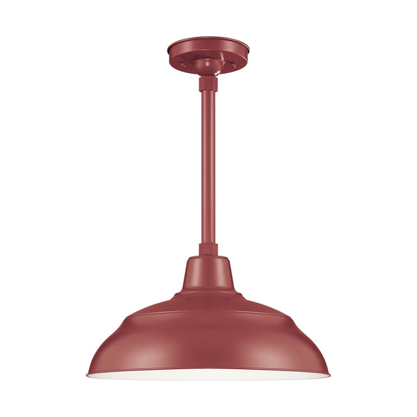 Millennium - RWHS17-SR - One Light Pendant - R Series - Satin Red from Lighting & Bulbs Unlimited in Charlotte, NC