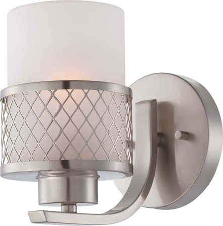 Nuvo Lighting - 60-4681 - One Light Vanity - Fusion - Brushed Nickel from Lighting & Bulbs Unlimited in Charlotte, NC