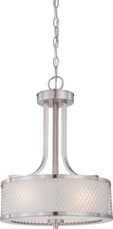 Nuvo Lighting - 60-4686 - Three Light Pendant - Fusion - Brushed Nickel from Lighting & Bulbs Unlimited in Charlotte, NC