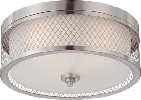 Nuvo Lighting - 60-4691 - Three Light Flush Mount - Fusion - Brushed Nickel from Lighting & Bulbs Unlimited in Charlotte, NC