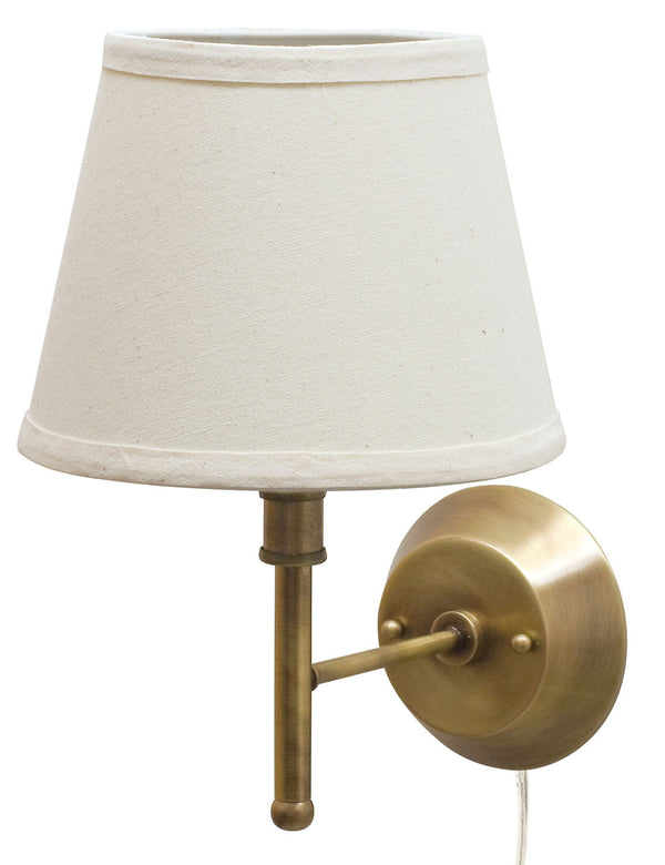 One Light Wall Sconce from the Greensboro Collection in Antique Brass Finish by House of Troy