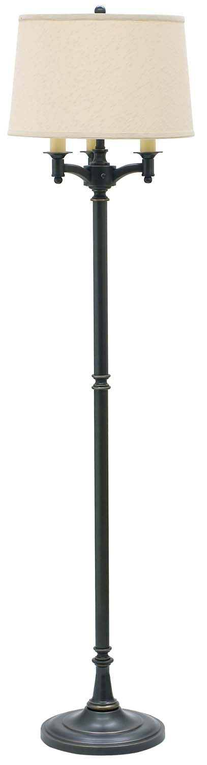 Four Light Floor Lamp from the Lancaster Collection in Oil Rubbed Bronze Finish by House of Troy